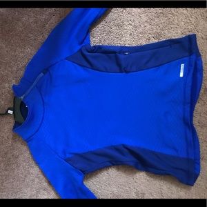 Blue workout top